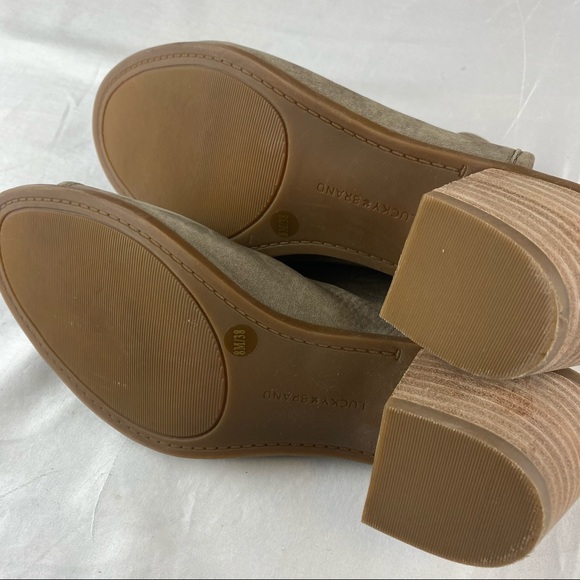 Lucky Brand Baldomero Heel Leather Slide Mules - Picture 11 of 12